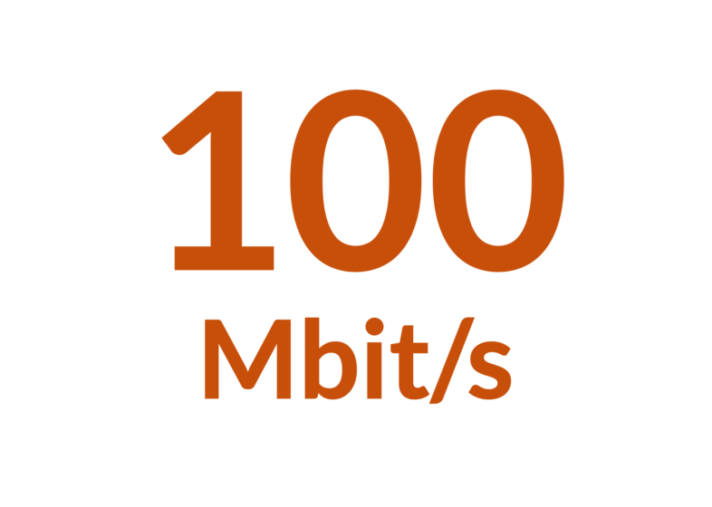 Internett - 100 Mbit/s trådløst